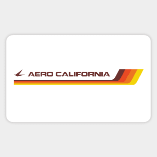 Vintage 1970's Aero California airline logo Sticker